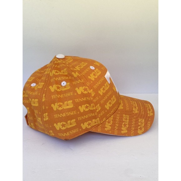 Vintage New Tennessee VOLS All Over Print Embroidered T Strapback Hat Cap - Picture 3 of 8